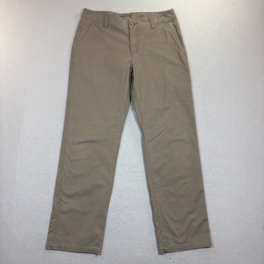 Toad&Co Mens‎ Mission Ridge Pant Regular Fit Brown Organic Cotton Chino 36x34